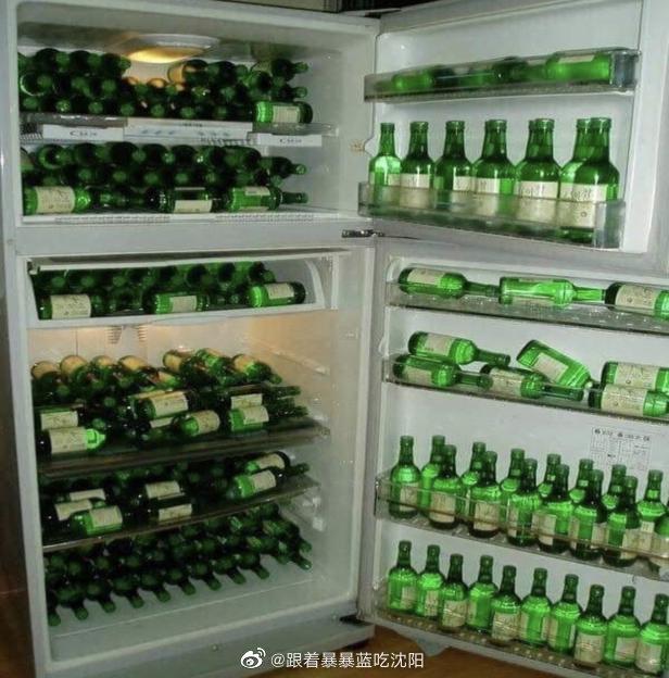 冰箱里都有啥呢可能是父母填满的爱可能是朋友喜欢的酒