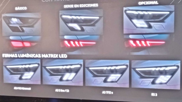 全新一代奥迪RS3再添新功能！大灯显示方格旗你敢信？