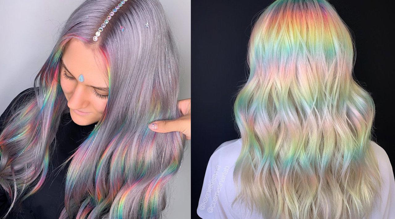 奶奶灰已经太普遍来看看这玛丽苏女主般的七彩发色