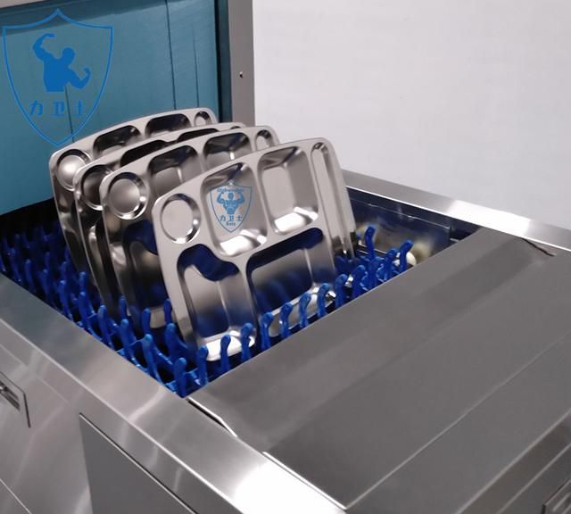 力卫士大型食堂洗碗机自带清洗烘干消毒多功能一体|洗碗机|餐具|卫士