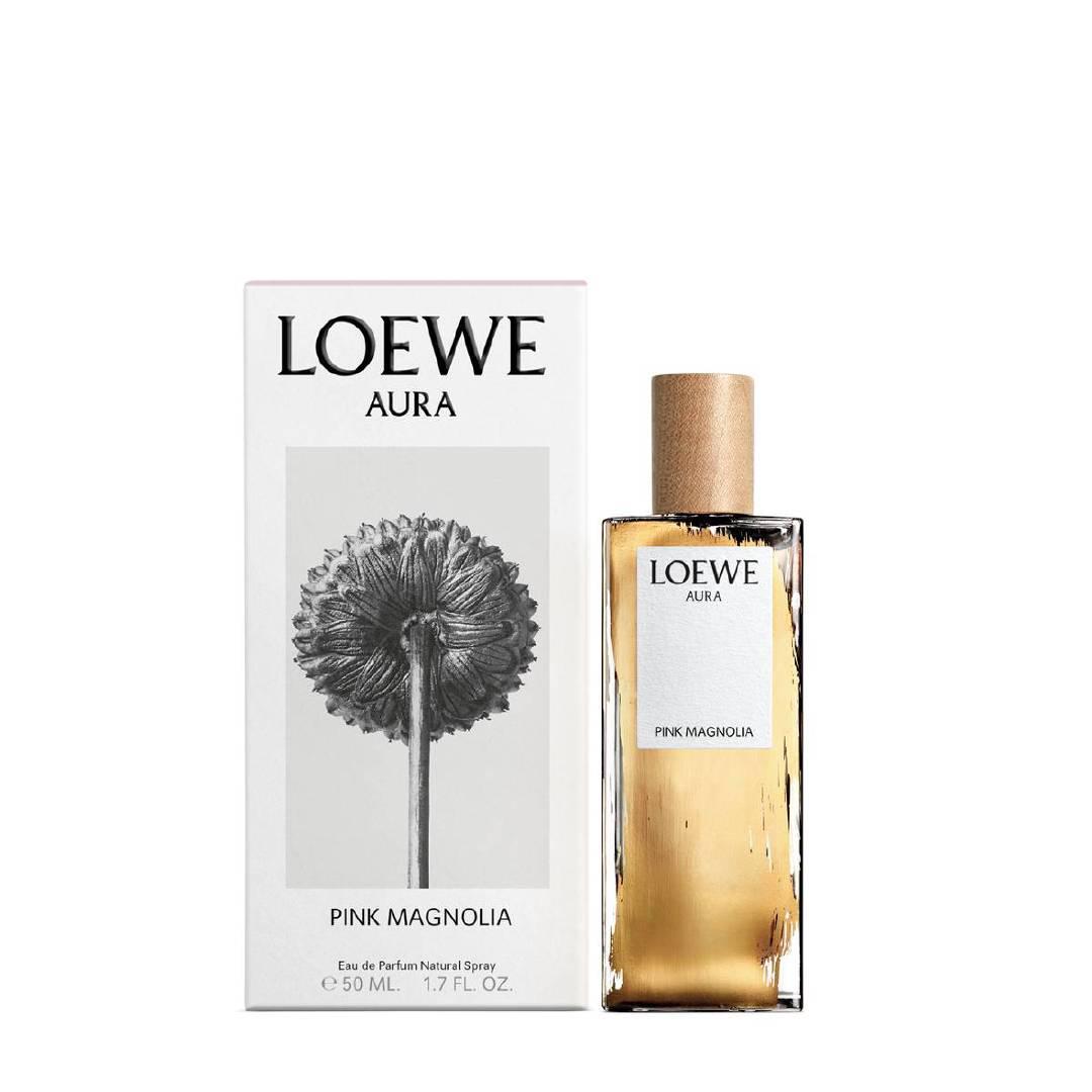 loewe光之缪斯粉色木兰花女款香水罗意威的新品香水瓶身外观