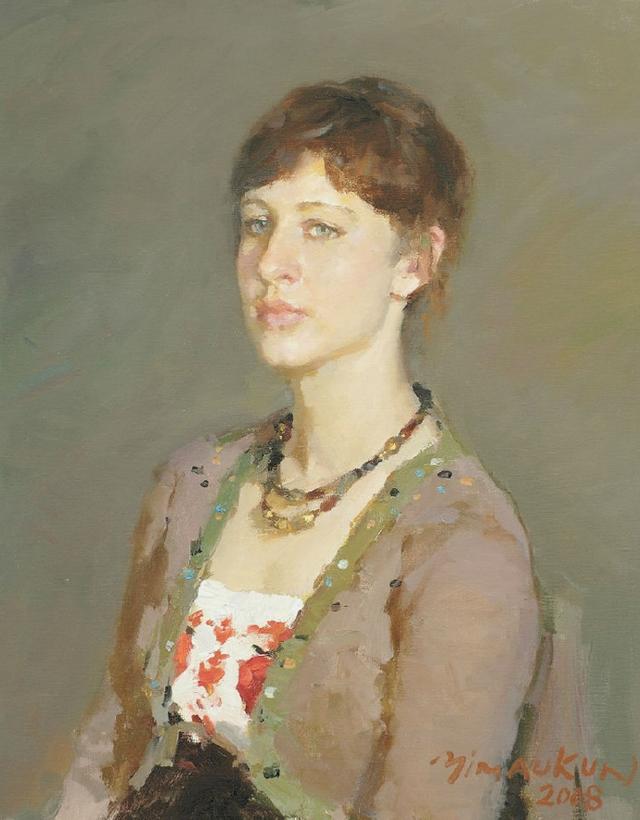 艺术学院老教授冉茂芹人物油画欣赏