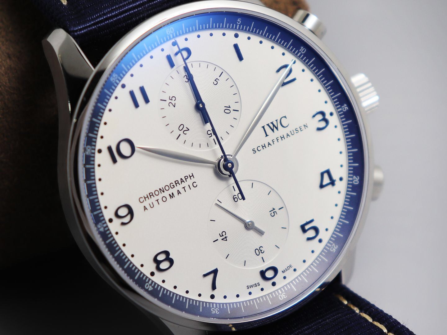 siri说表:yl万国葡萄牙计时腕表白盘蓝圈