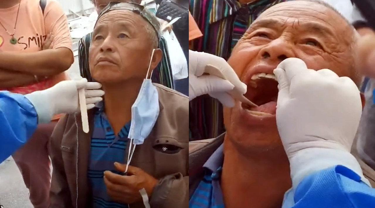 40 护士:卫生工作者应该是疫苗接种的重中之重 00:45 大爷做核酸检测