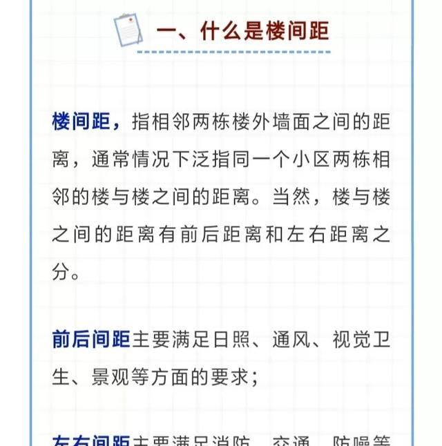 买房必备技,关于"楼间距"你知道多少?标准是怎么规定的?