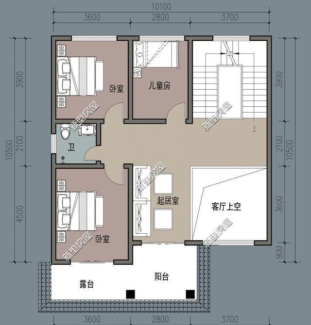 宅基地长10米宽10米农村别墅怎么设计