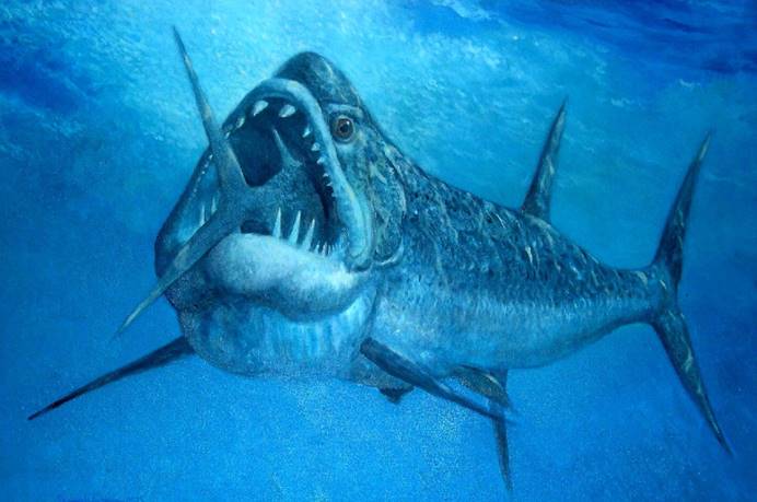 阿根廷发现巨型鱼类是白垩纪最恐怖的鱼类之一牙齿跟针那么尖
