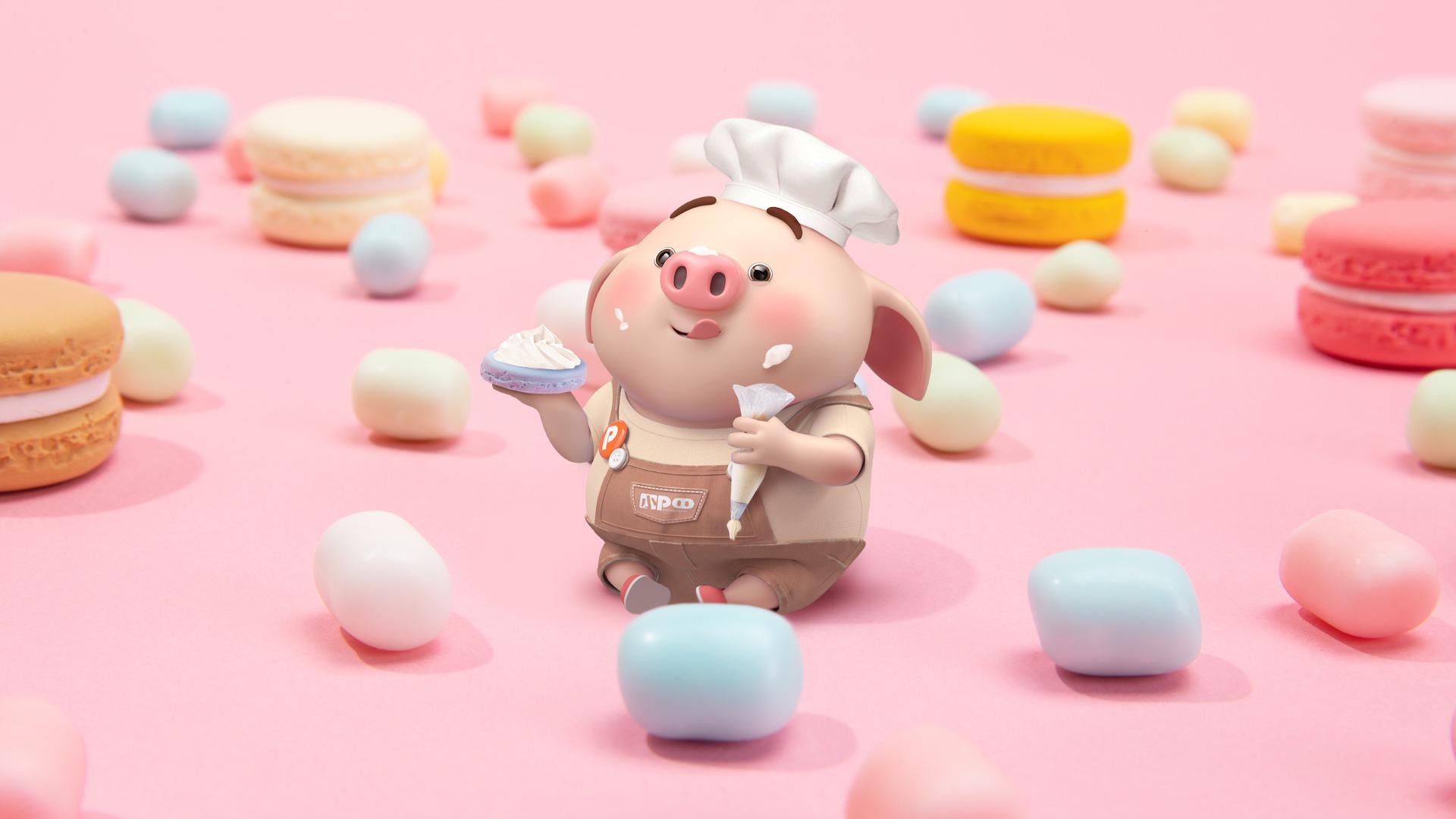 快来换上这一组清凉的壁纸和小屁一起快乐过夏天吧