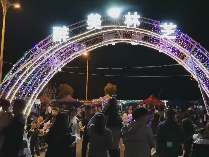 地摊经济"点亮"林芝夜生活