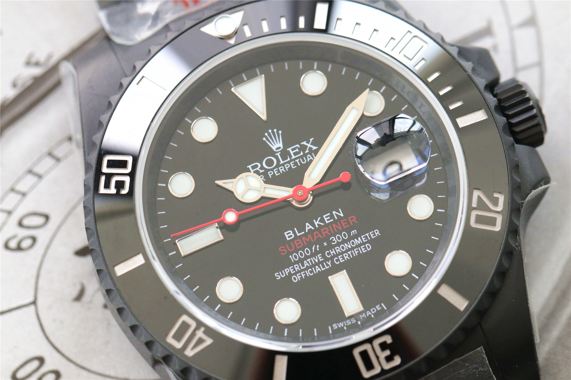 不撞款爆改劳力士,改装blaken镀黑劳力士黑水鬼和绿水鬼