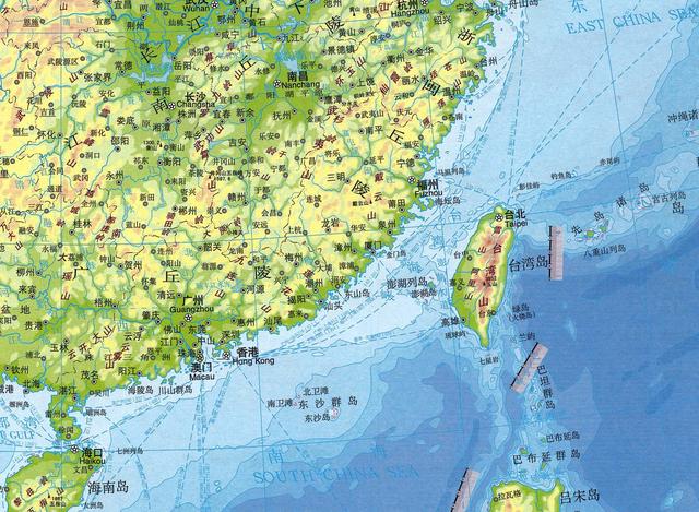 广东福建沿海地图图片