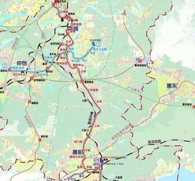 惠州计划建设一条新地铁全长712公里这下惠州市民有福了