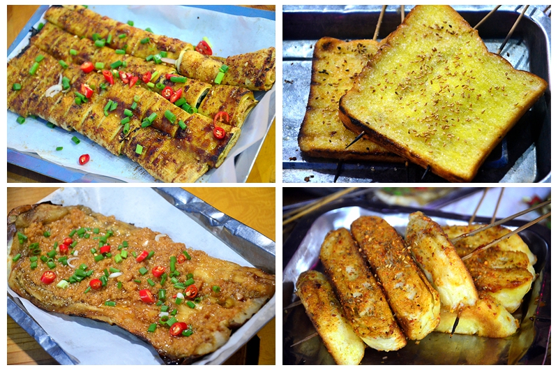 干豆腐卷豆香浓郁,面包片香甜蓬松,烤茄子清香幼嫩,烤饼香香酥酥,棒棒