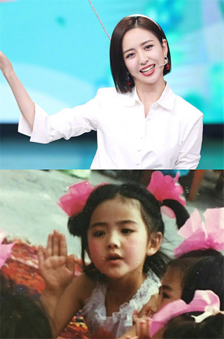 那就从佟丽娅开始,小时候的她长得很好看,五官脸型各方面都处在中上等