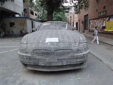 用石头做一辆宝马,全手工打造,宝马公司知道后送他一辆宝马-新浪汽车