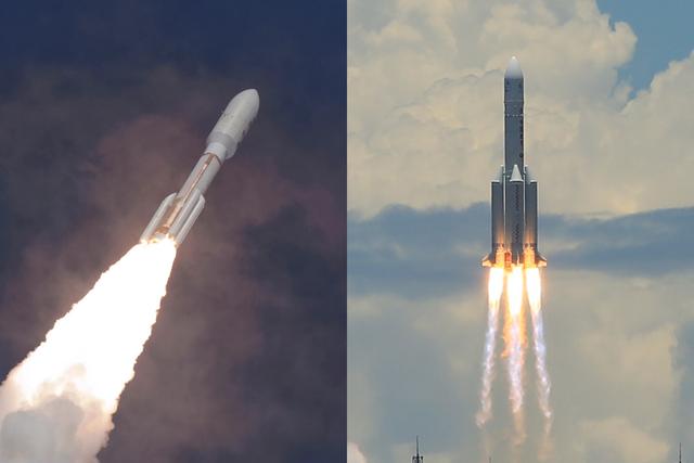 美国宇宙神火箭尾气很浓为何长征五号几乎没有尾气