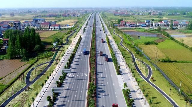 53.6公里荆州荆江大道江陵段,城市配套工程启动,红线最宽61.5米