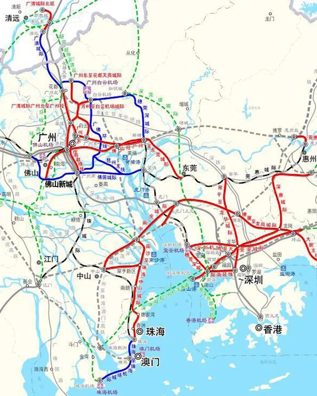 中山将新增2条城际铁路