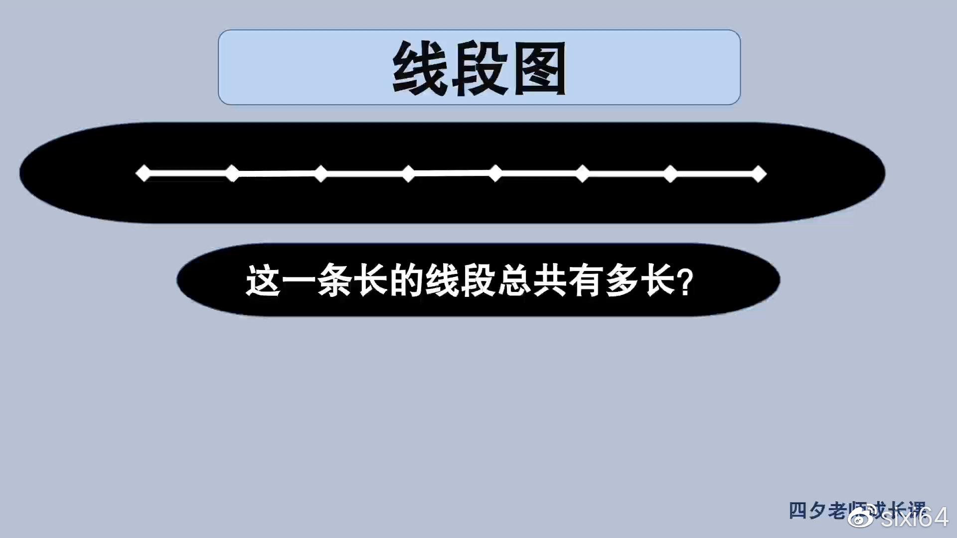 三年级数学:这一条最长的线段总共有多长?
