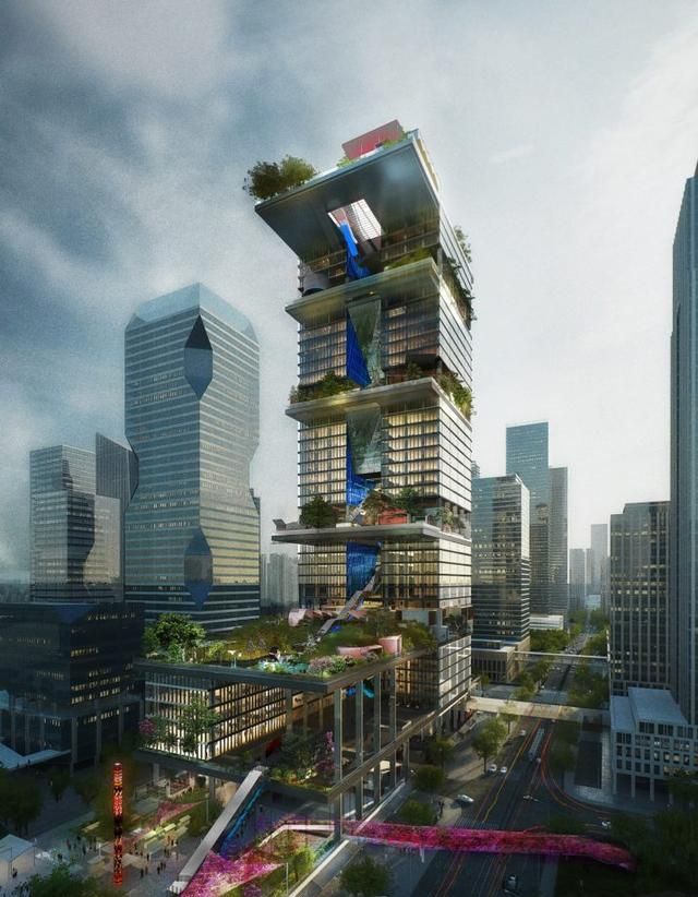 腾讯微信总部大厦,八大要素营造一个里程碑建筑