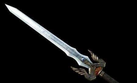 手里拿着屠龙刀的谢逊被包围拦截但绝种有倚天剑