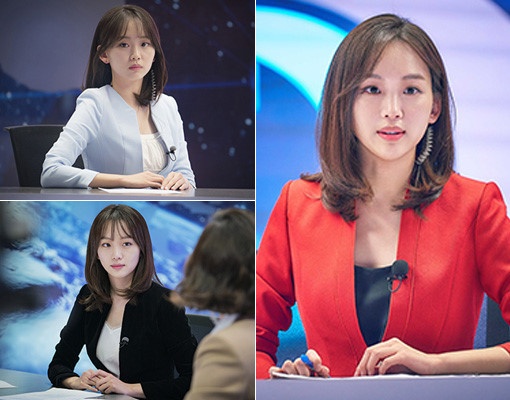 《迷雾》,在剧中秦基周本色出演了一名女主播,凭借自己曾经当过记者的