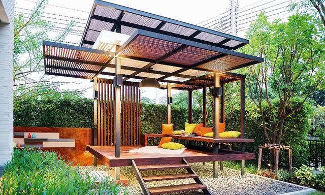 廊架做得好花园颜值低不了