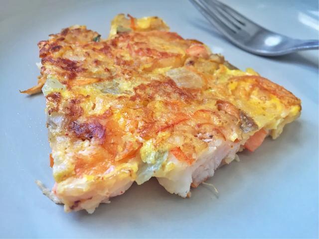 这海鲜葱饼,营养上我给100分,简单易做,没想到这么好吃呢!