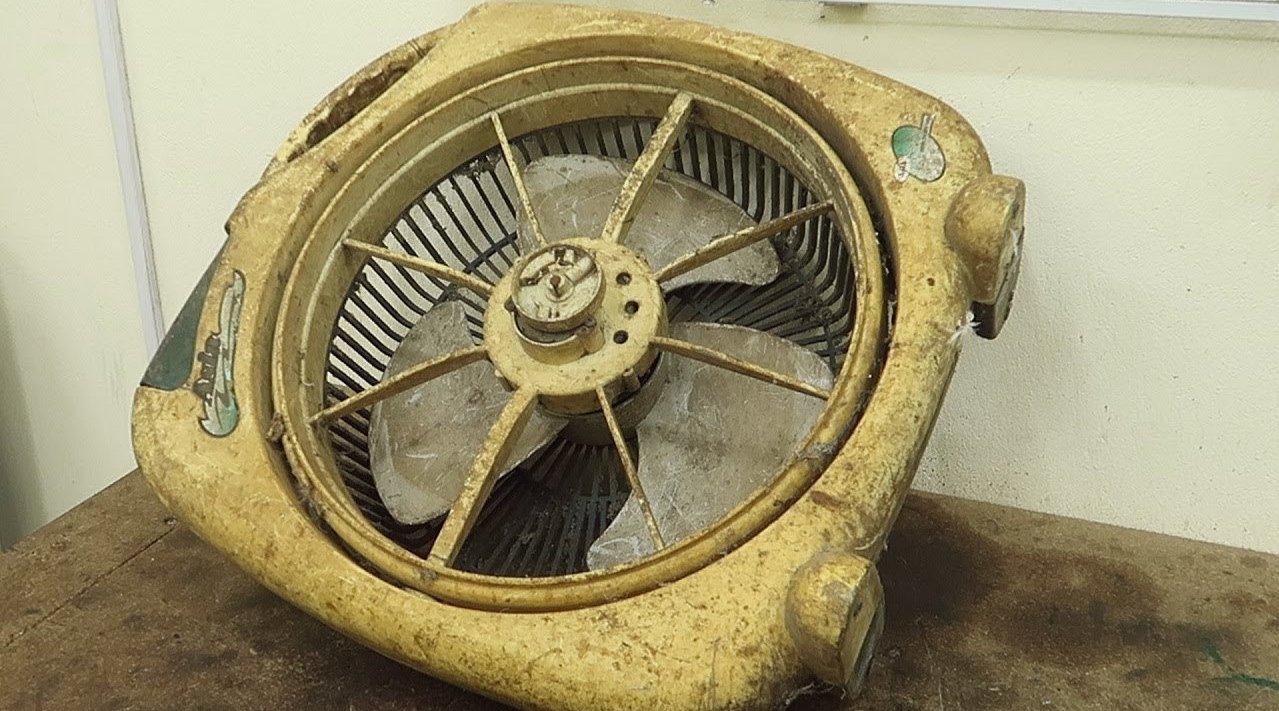 破旧台式电风扇修复过程,纯手工翻新,最终成品和新的一样!