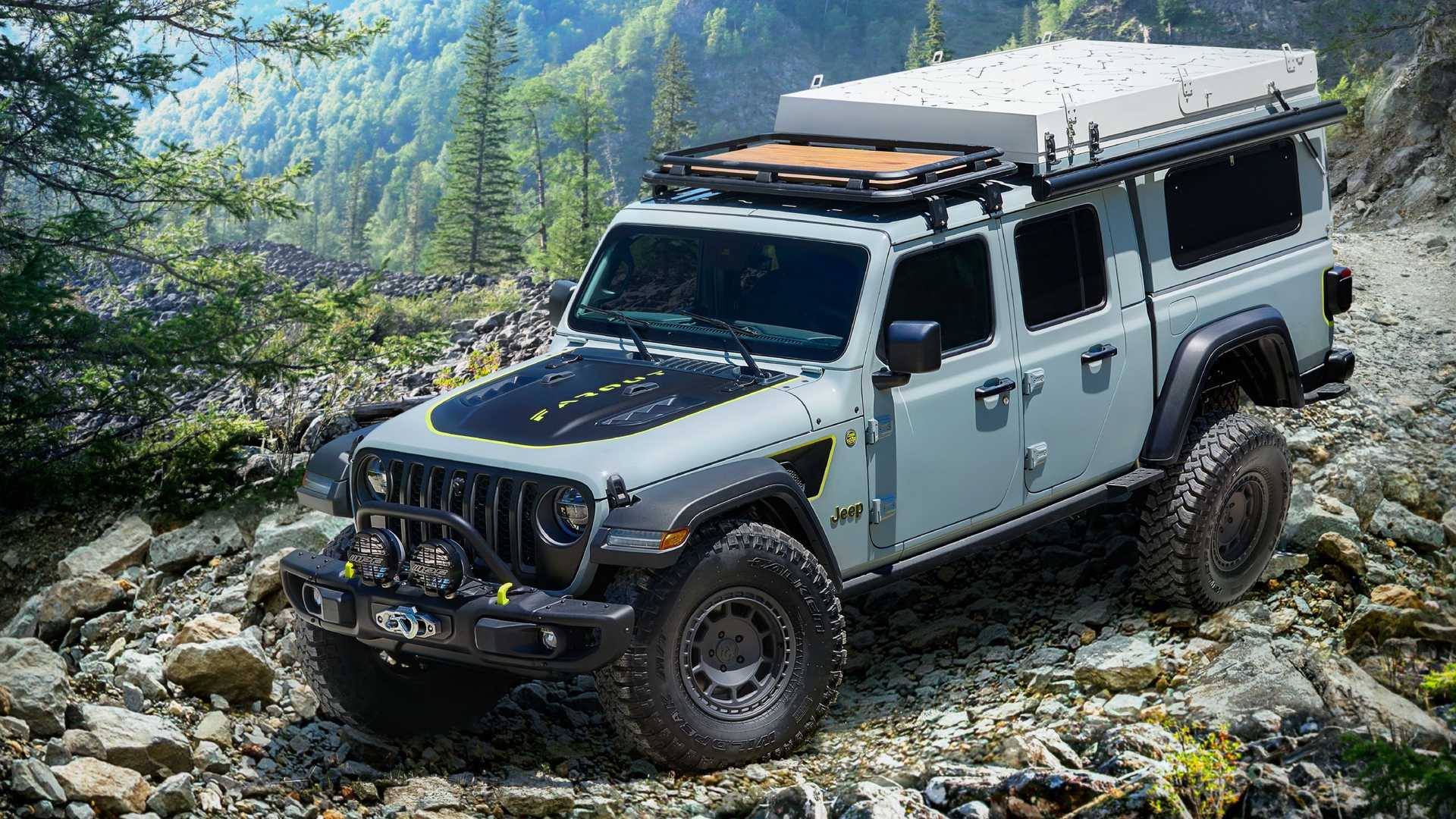 现在已经不足为奇了,近日小编从外媒获得了一组基于jeep 角斗士改装