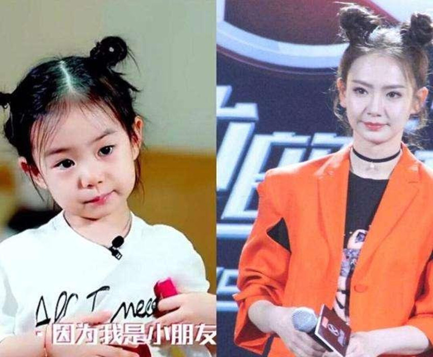 都说戚薇和女儿如同复制粘贴,看到杨幂女儿后,才感叹基因太强大