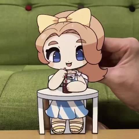 日本纸偶艺术家わす制作的可动小纸人