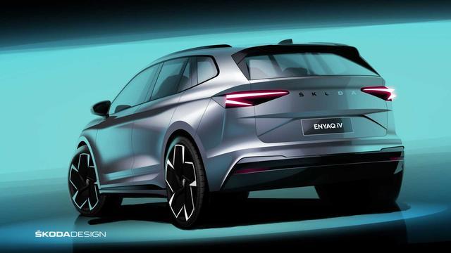 斯柯达首款纯电SUV Enyaq设计图曝光 将于9月1日首发