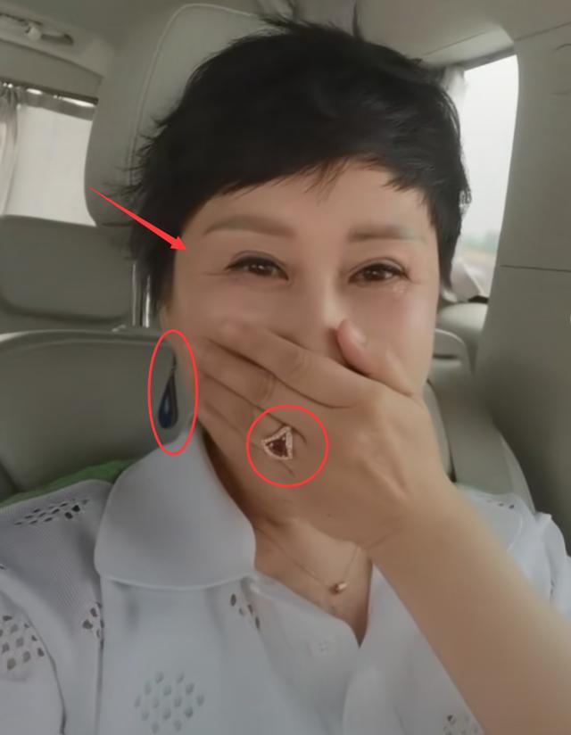 58岁张凯丽近照曝光脸部大变样认不出手上超大红宝石戒指抢镜