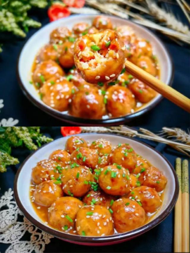 比肉还香的土豆丸子土豆的花样做法,这样炸一盘,酥脆酥脆比肉还香,上