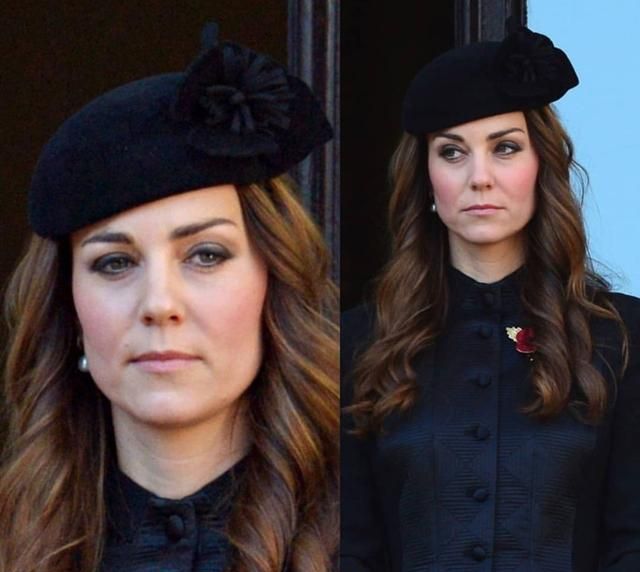 凯特王妃黑色套装端庄优雅华丽王室风范气场全开