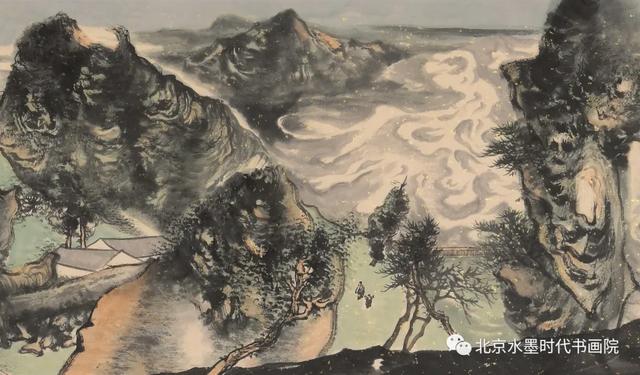 实力派画家李晓松暮色凝远山