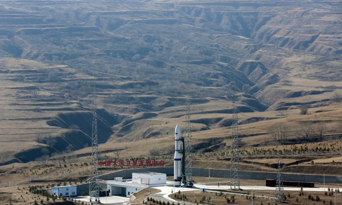 图为太原卫星发射中心准备发射吉林1号