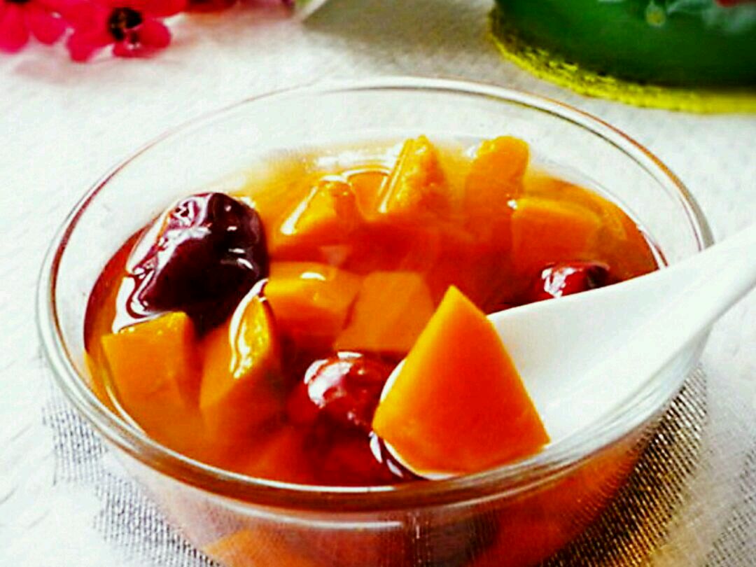 红枣南瓜汤熬才好喝,秋老虎再热都不怕,喝一碗补充能量