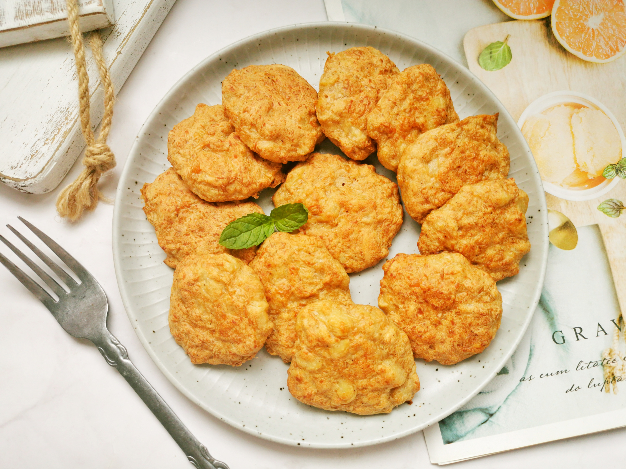 芋头用来做麦乐鸡块无需油炸低脂低热量