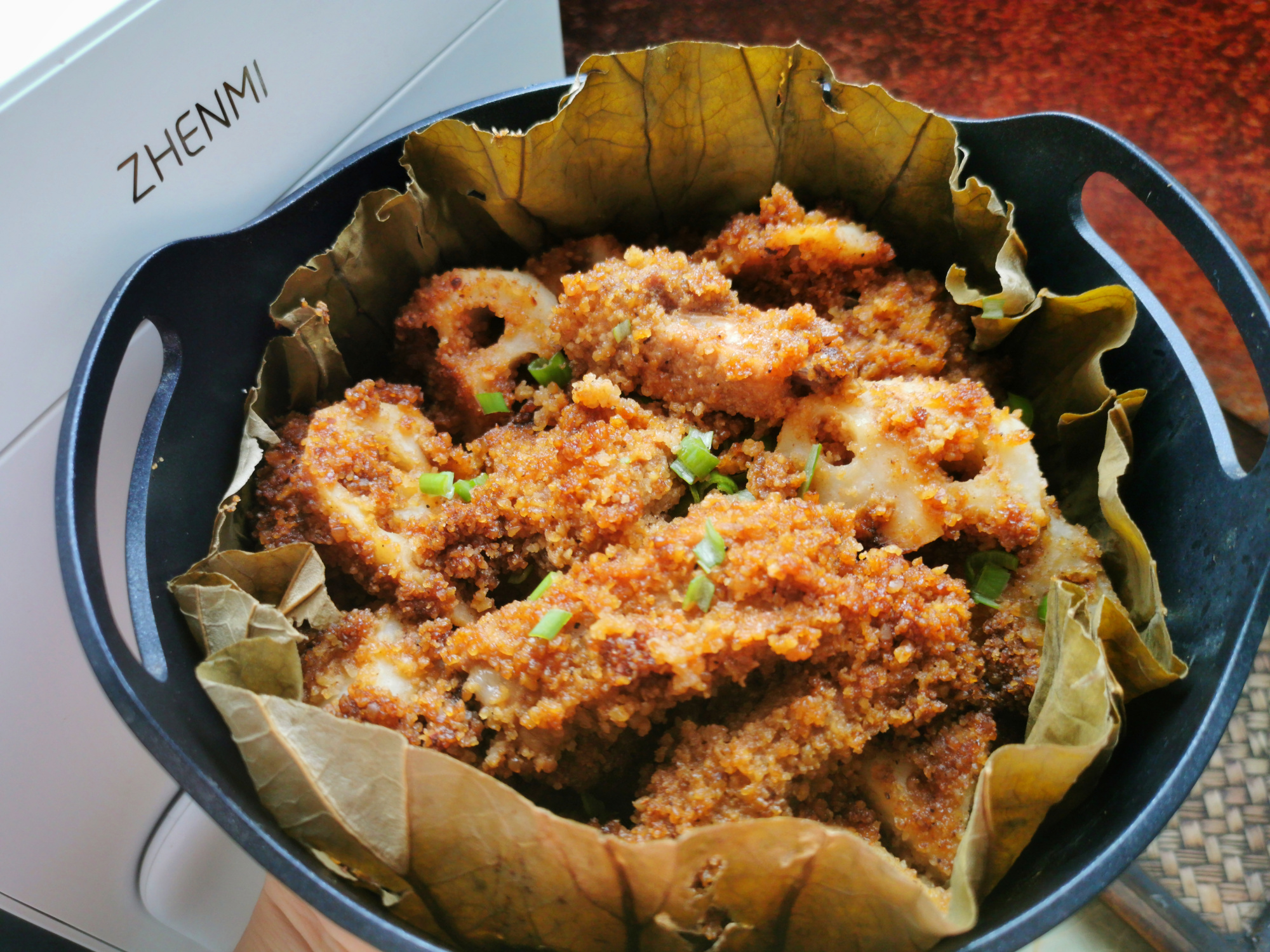 莲藕别只知道凉拌煲汤裹上米粉蒸一蒸软糯入味