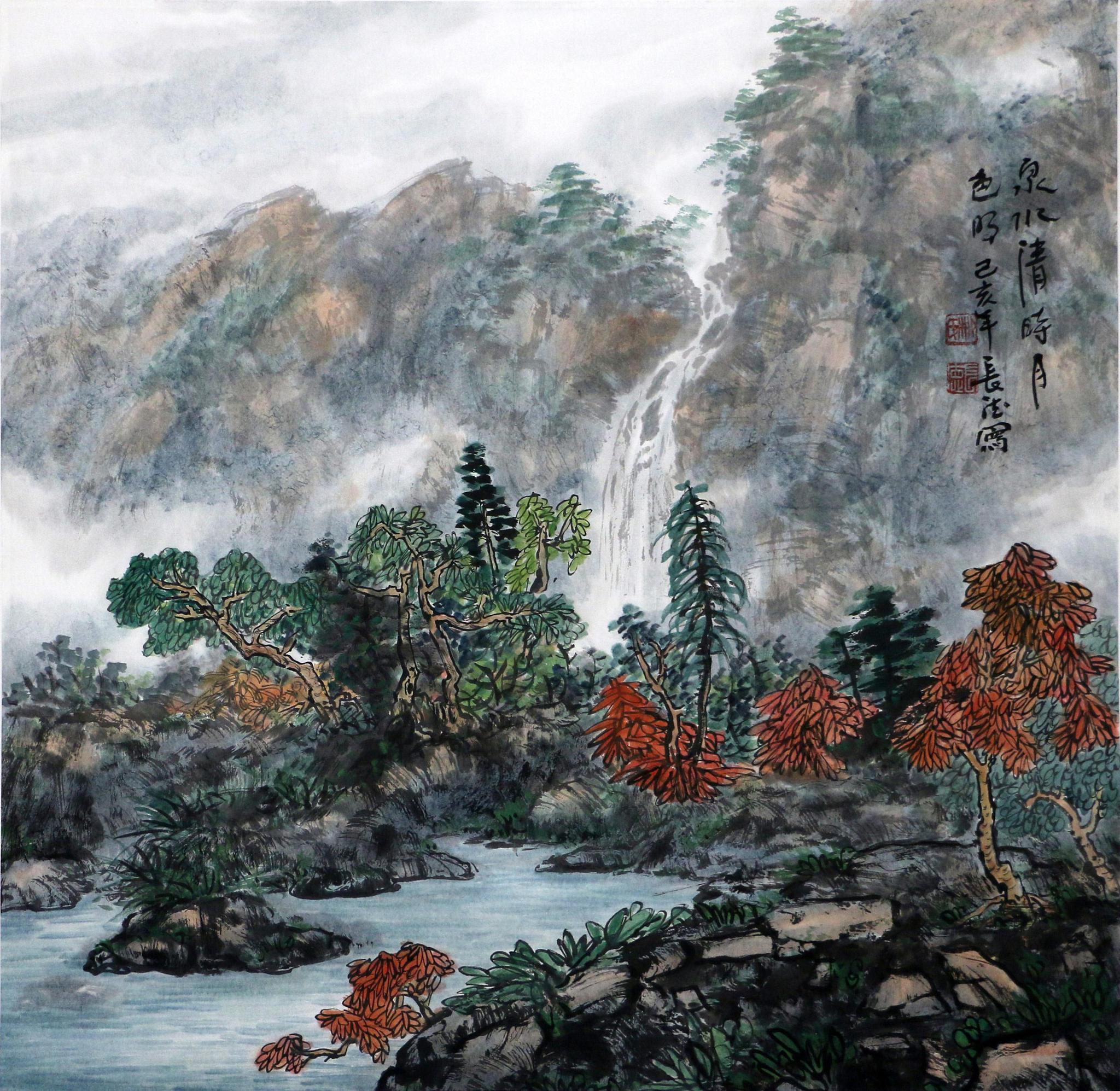 京海墨韵艺术家风采:柳长德山水画作品赏析|甘肃|京海|山水画_新浪新