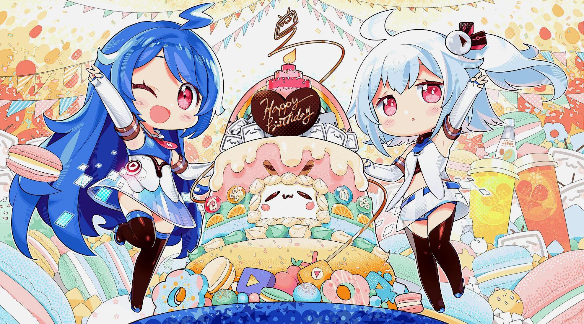 因为离2233娘的生日比较近,而且从2233娘生日的大场面来看,很多人都