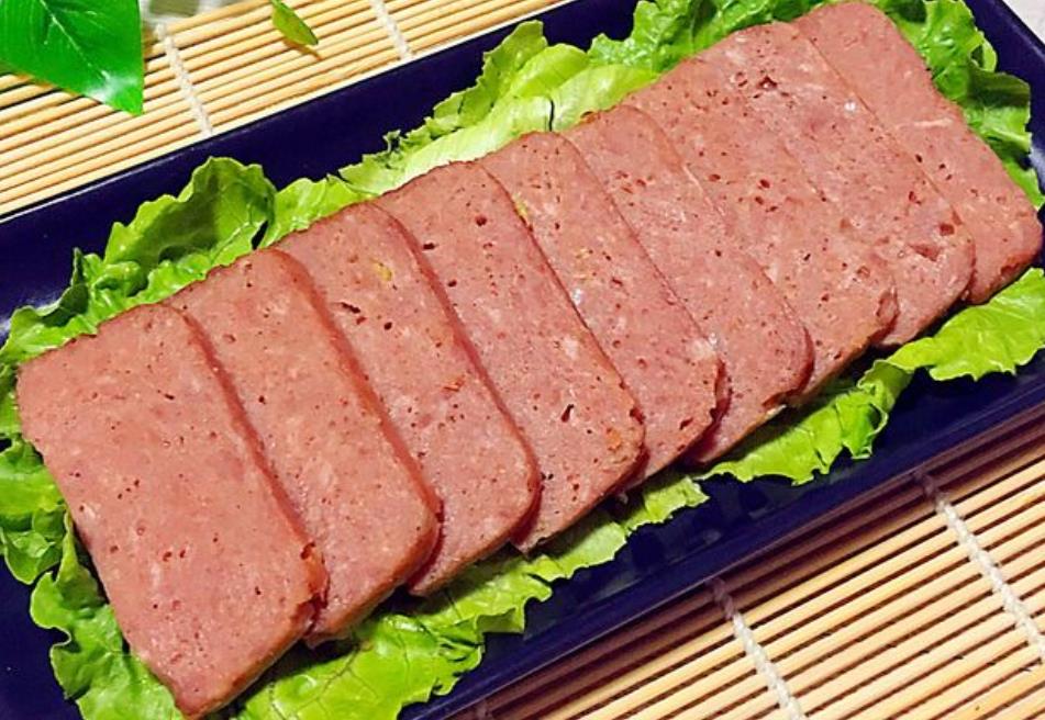 自制午餐肉的配方和做法肉质紧实有弹性满满肉香比买的好吃