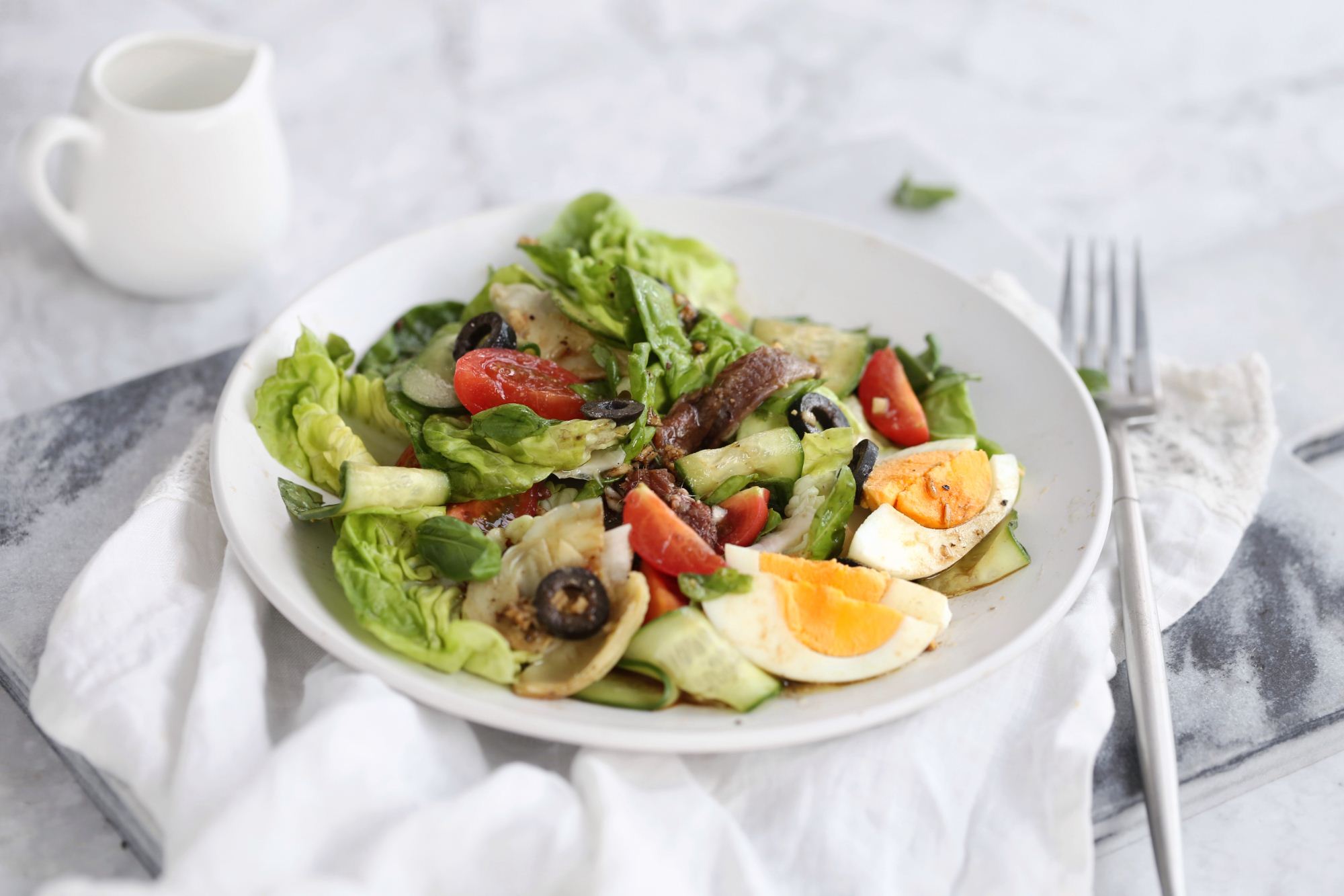 法国有名尼斯沙拉做法如此简单食材多样化营养丰富超美味