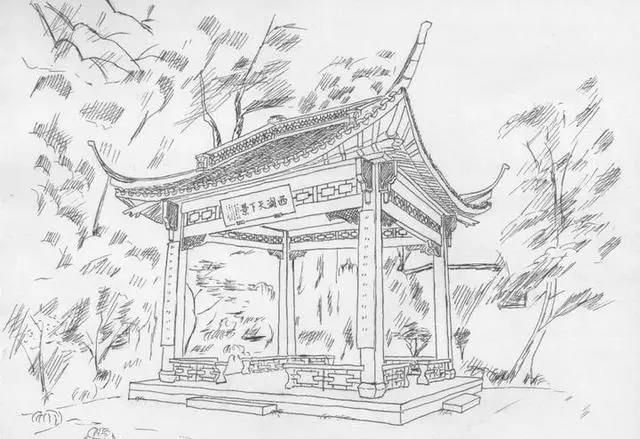 远方还为其中102座亭子配了诗词,如洗心亭——《凤凰台上忆吹箫》寒夜