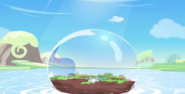 水灵镇,因为水灵镇之前被暖羊羊用浮沉珠沉入海底