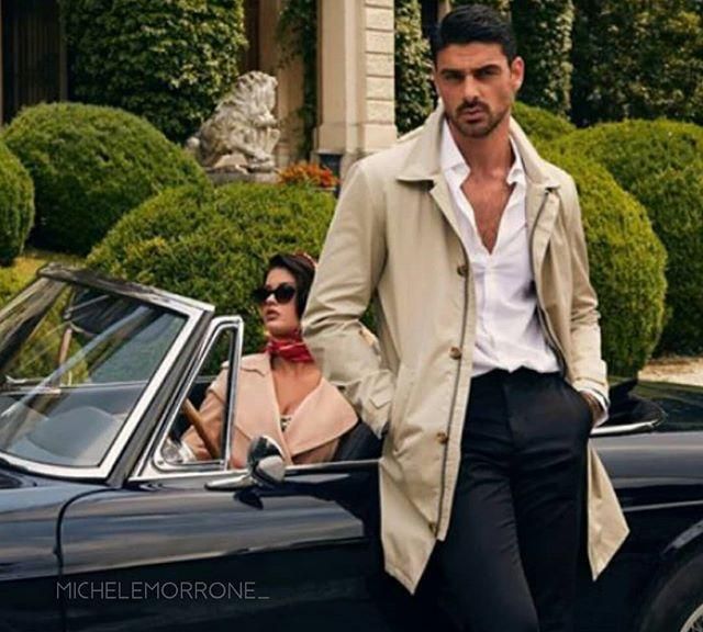 意大利男星迈克尔·莫罗内,极具霸道总裁气场,穿白衬衫真撩人!