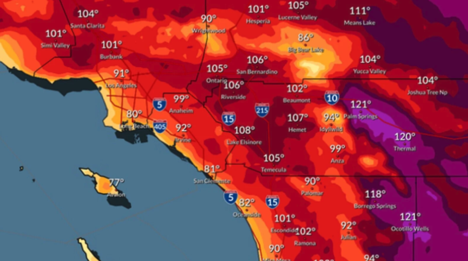 美国死亡谷气温高达54.4℃,加州热到断电,地球气温怎么了?