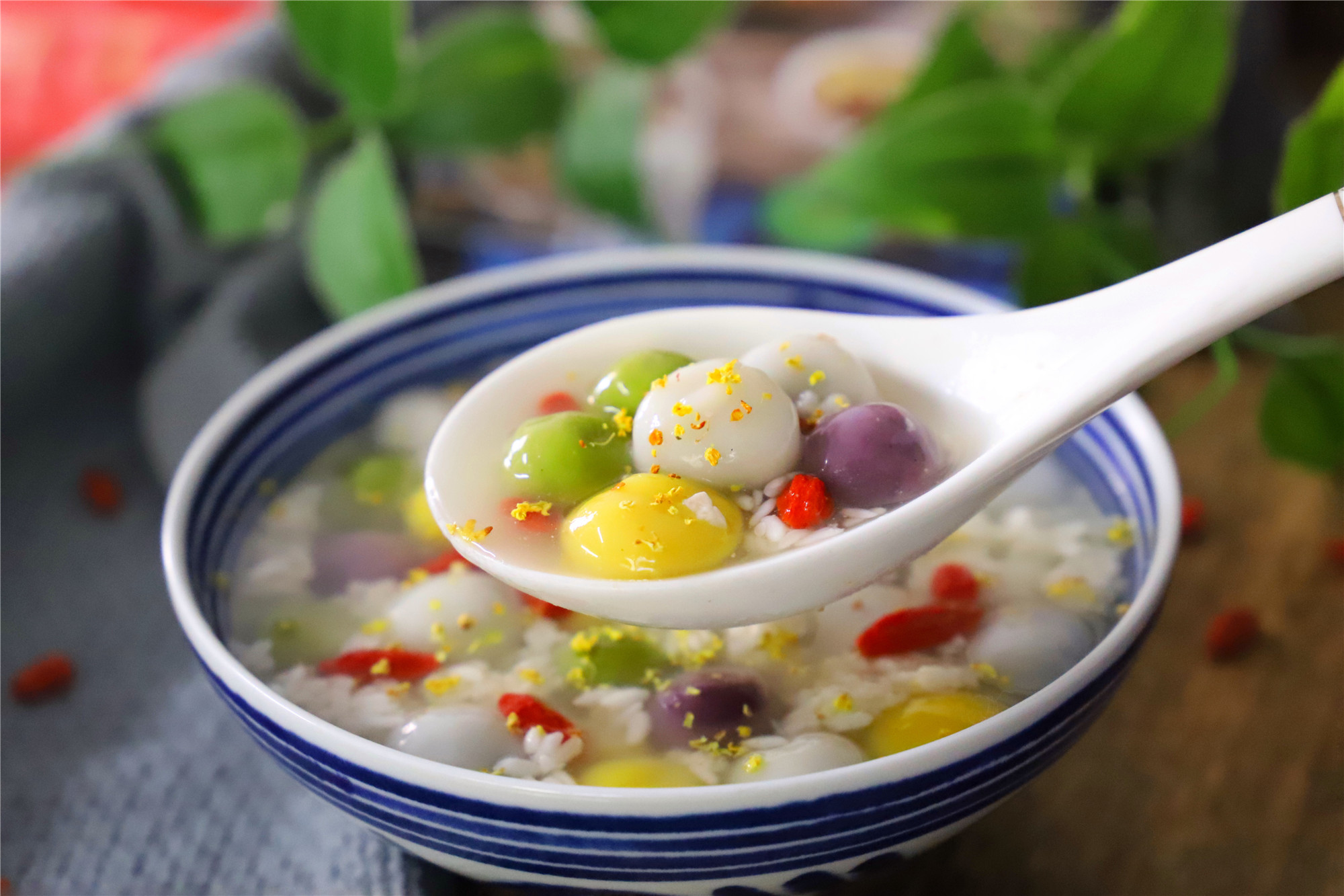 桂花酒酿小圆子,想要爽滑弹牙,只要多加一步,醇香软糯吃不够|酒酿|桂